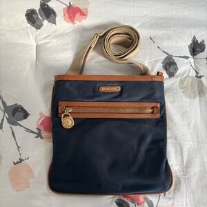 Michael Kors Navy Nylon Crossbody Bag